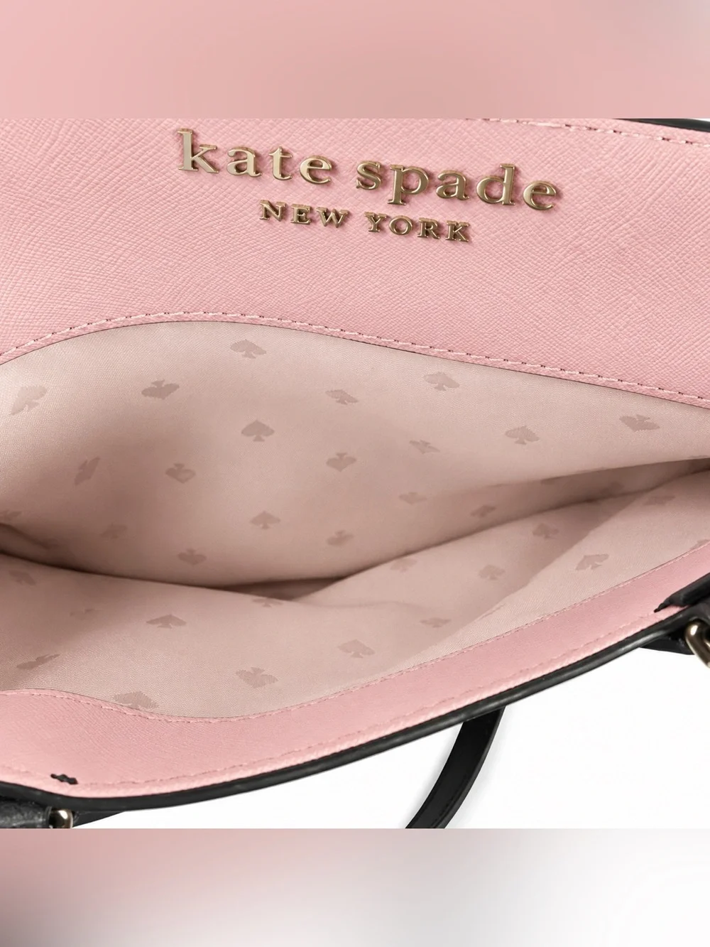 Kate Spade New York Pink Navy Grand Flora Cameron Satchel Crossbody Saffiano Bag